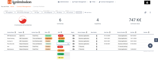 screenshot of Ignimission Platform